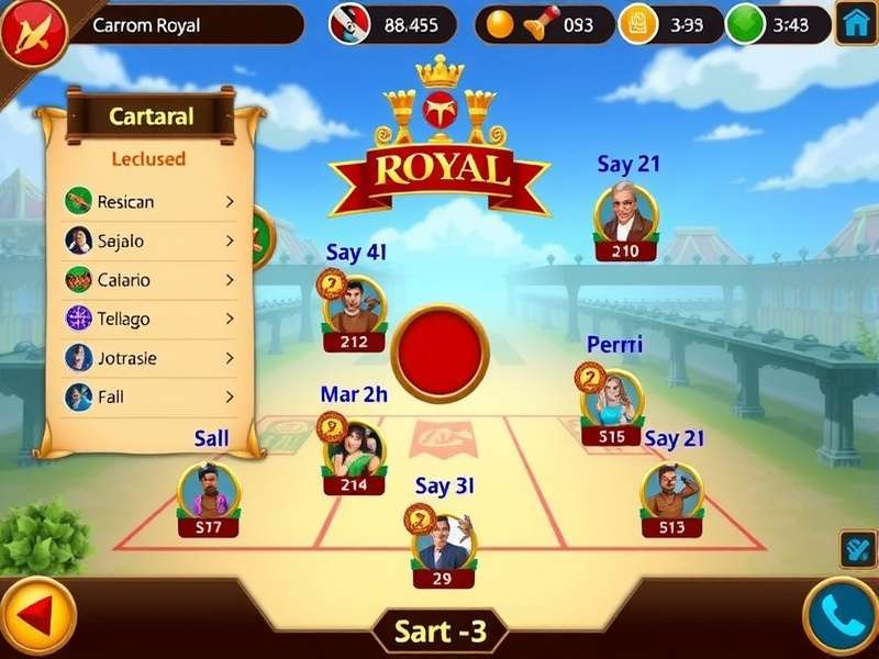 Carrom Royal Game Interface